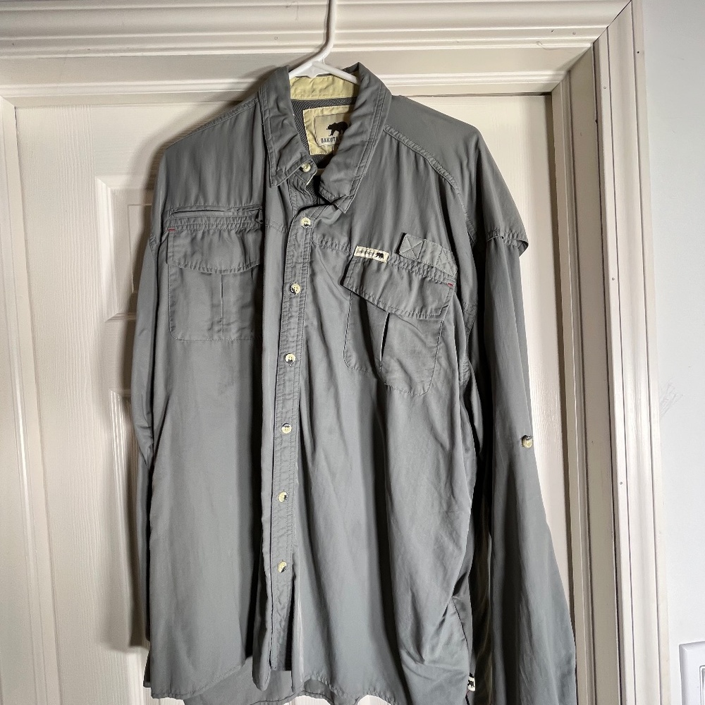 Dakota Grizzly Vented Outdoor Shirt Mens XXL Dark Grey